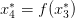  ∗       ∗
x4 = f (x3)  