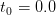 t0 = 0.0  